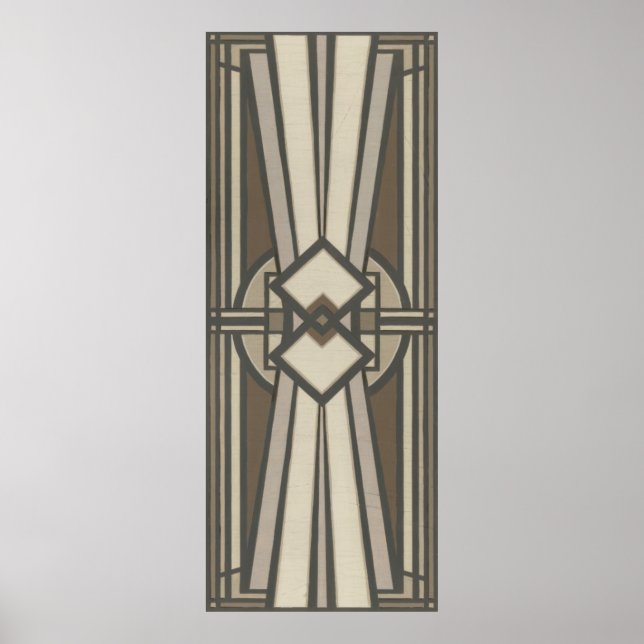 Neutral Deco Panel I Poster (Front)