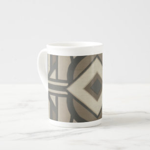Neutral Deco Panel II Bone China Mug
