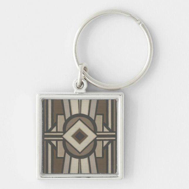 Neutral Deco Panel II Key Ring (Front)