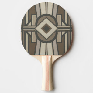 Neutral Deco Panel II Ping Pong Paddle