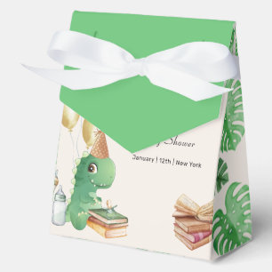 Neutral Dinosaur Storybook Balloon Baby Shower Favour Box