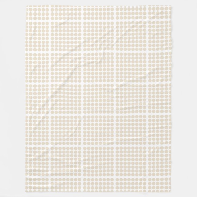 Neutral Dots Fleece Blanket (Front)