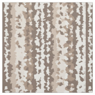 Neutral Earth Camo Irregular Abstract Design Fabric