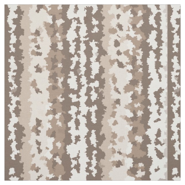 Neutral Earth Camo Irregular Abstract Design Fabric (Swatch)