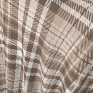 Neutral Earth Tone Plaid Tartan Design Fabric