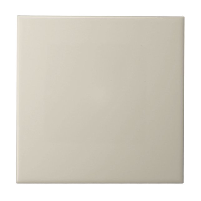 Neutral Elegant Ivory White - Ceramic Tile (Front)