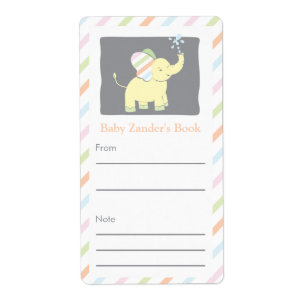 Neutral Elephant Bookplate