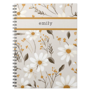 Neutral Fall Foliage Notebook