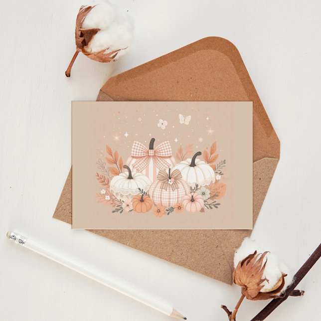 Neutral Fall Pumpkin  Postcard (Creator Uploaded)