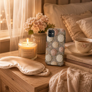 Neutral Floral Beige Hydrangea Cottagecore iPhone 11 Case