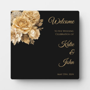 Neutral Flower Bouquet-Wedding- Plaque