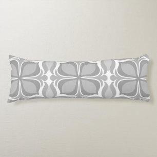 Neutral geolmetrical tiles body cushion