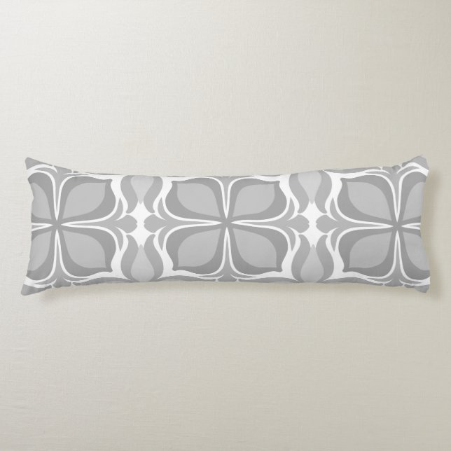 Neutral geolmetrical tiles body cushion (Front)