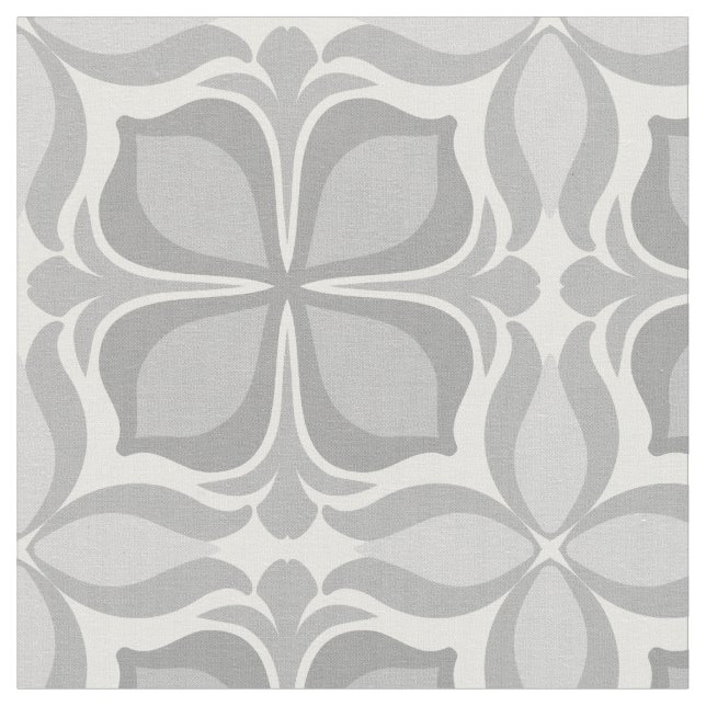 Neutral geolmetrical tiles fabric (Close Up)