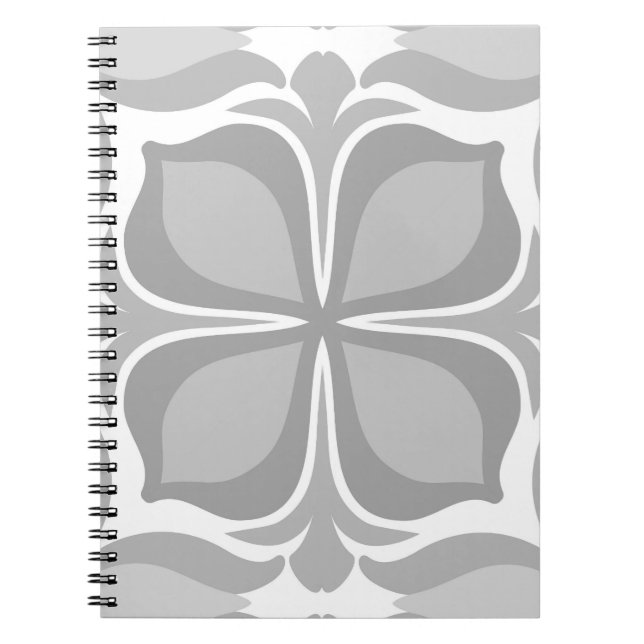 Neutral geolmetrical tiles notebook (Front)