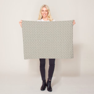 Neutral Geometric Fleece Blanket Cosy Chic