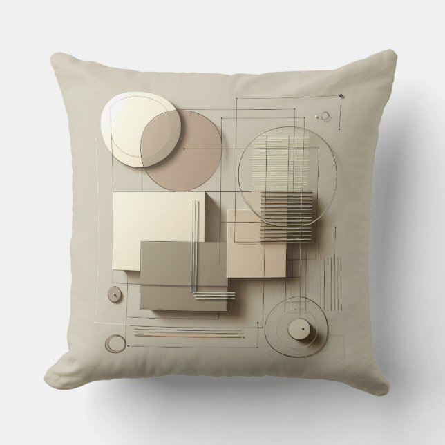 Neutral Geometric Structure Cushion (Front)