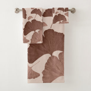 Neutral Ginkgo Botanical Dream 1 Bath Towel Set