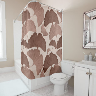 Neutral Ginkgo Botanical Dream 1 Shower Curtain