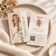 Neutral Gold Real Estate Agent Photo