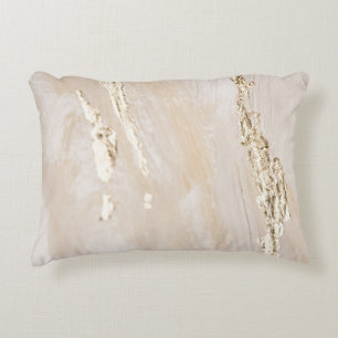 Neutral Golden Background Decorative Cushion