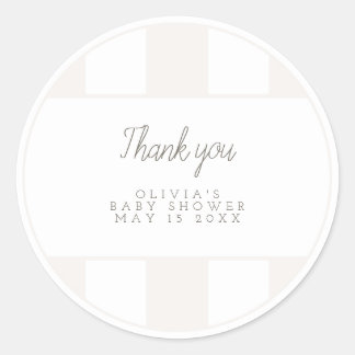 Neutral golf cart favour sticker
