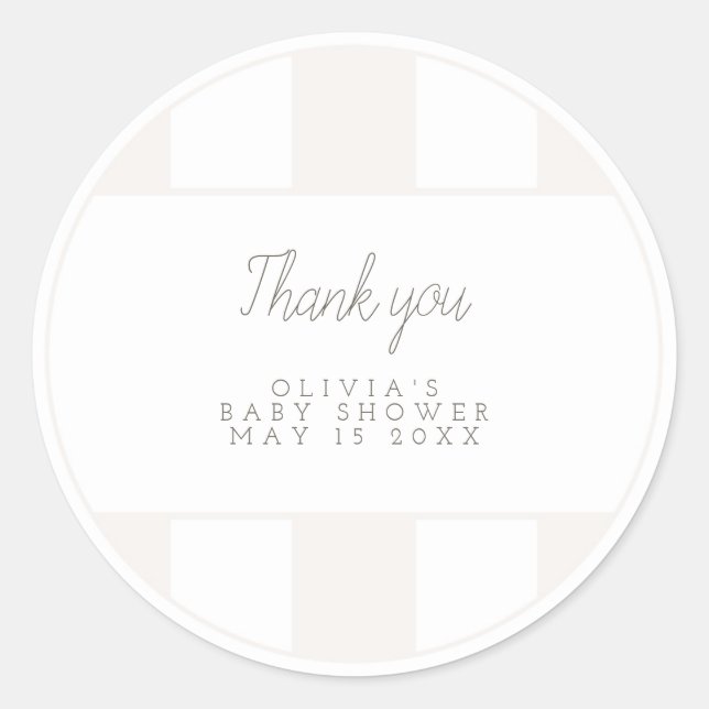Neutral golf cart favour sticker (Front)