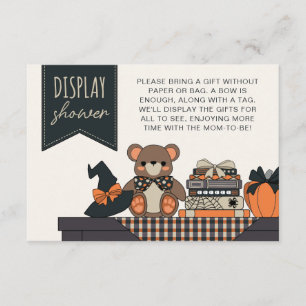 Neutral Halloween Baby Shower Display Shower Enclosure Card