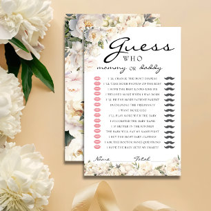 Neutral Ivory Peony Guess Who Game