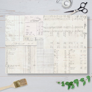 Neutral Ledgers Design Tissue Paper