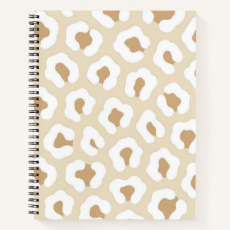 Neutral Leopard Print  Notebook