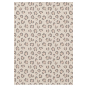 Neutral Leopard Print Pattern Tablecloth