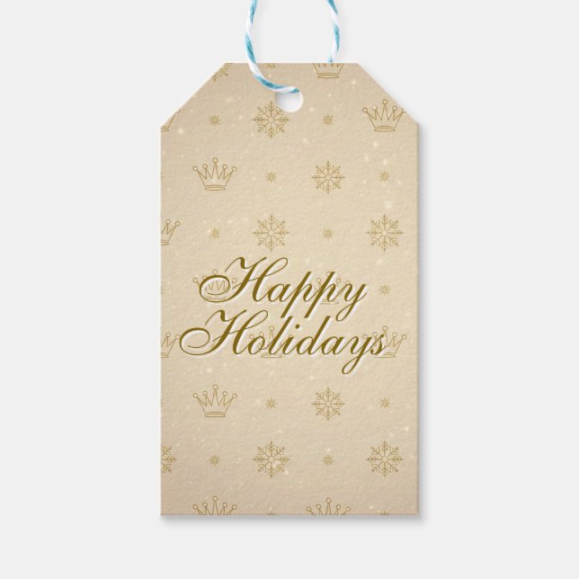 Neutral Luxe Modern Pattern Gift Tags (Front)