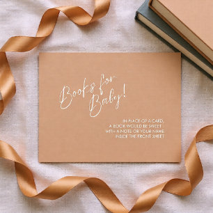 Neutral Modern Books for Baby Enclosure Card