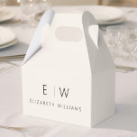Neutral Modern Minimalist Monogram Name Favour Box<br><div class="desc">Elevate your event's favours with our Classic Elegant Modern Minimalist Monogram Favour Box. Meticulously designed, these favour boxes seamlessly blend timeless sophistication with contemporary minimalism, making them a stylish and memorable addition to your celebration. Crafted with precision and attention to detail, these favour boxes are more than just containers; they...</div>