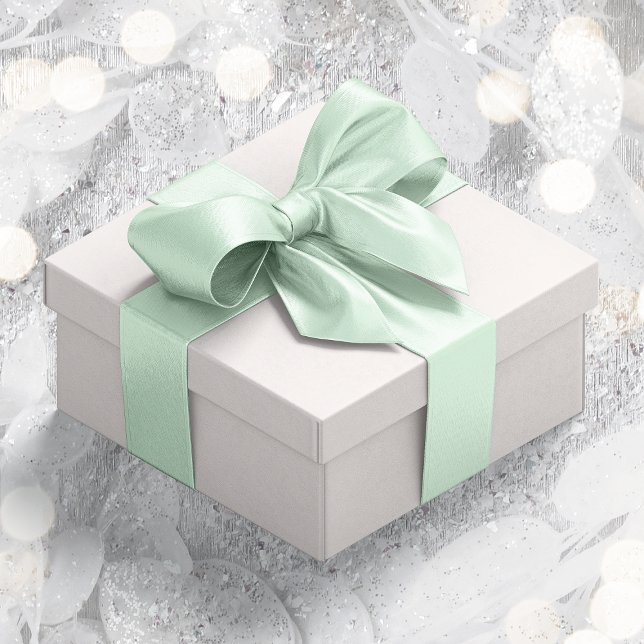 Neutral Pastel Green #D1ECD5 Satin Ribbon (Neutral Pastel Green #D1ECD5 Satin Ribbon)