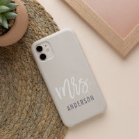 Neutral Pastel New Mrs Last Name Bride