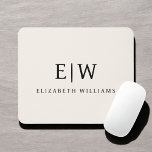 Neutral Professional Simple Monogram Minimalist Mouse Pad<br><div class="desc">Introducing our Elegant Professional Simple Monogram Minimalist Collection: Elevate your style with timeless sophistication and understated elegance. Crafted with meticulous attention to detail, this collection features minimalist designs adorned with your personalised monogram. Each piece exudes professionalism and refinement, perfect for making a lasting impression in any setting. From sleek stationery...</div>