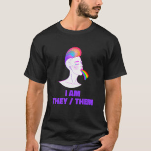 Neutral Rainbow Pride Genderless - Non Binary Gend T-Shirt