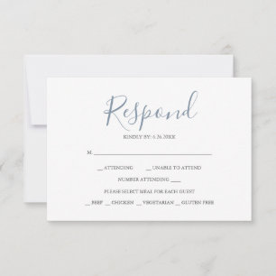 Neutral Reply RSVP Cards