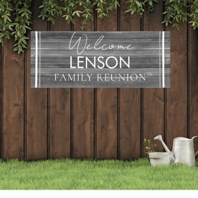 Neutral, Rustic Family Reunion banner (Creator Uploaded)