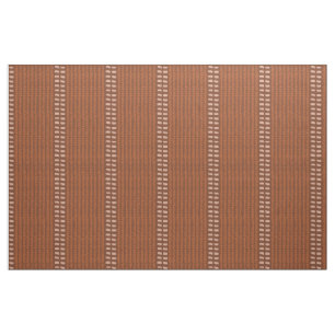 Neutral rustic terracotta moroccan ikat carpet fabric