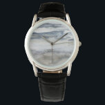 Neutral Salt Spray Watch<br><div class="desc">Neutral Salt Spray I by Victoria Borges. Blues and greys come together in a watercolor-like style to create picturesque rolling hills.</div>