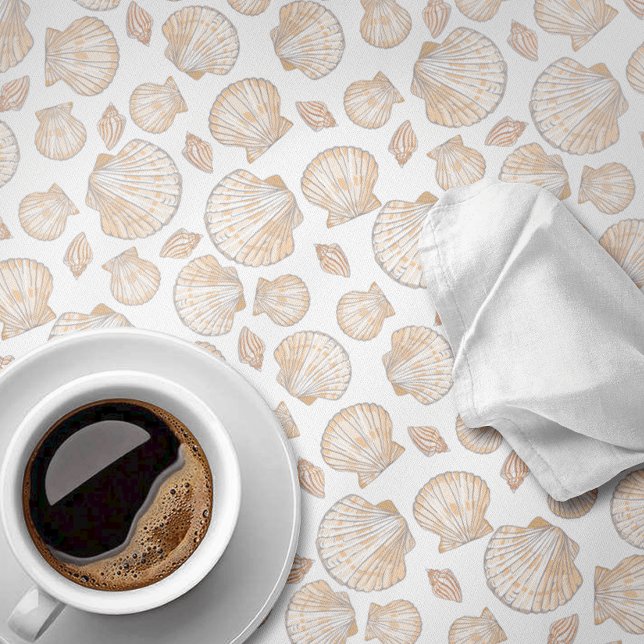 Neutral Sea Shell Pattern  Tablecloth (Creator Uploaded)