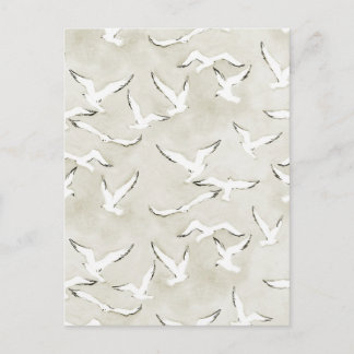 Neutral Seagull Bird Ocean Card. Postcard