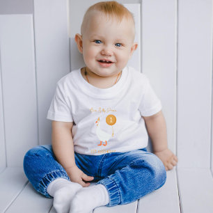 Neutral Silly Goose 1st Birthday Baby T-Shirt