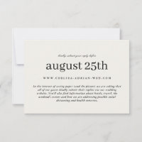 Neutral Simple Type Wedding Online RSVP and Info