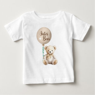 Neutral Sister Bear Baby Shower T-Shirt