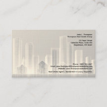 🏙️ Neutral Skyline Real Estate Business Card ✨💼