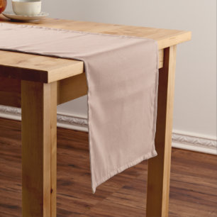 Neutral Solid Colour Beige D2AFA1  Short Table Runner